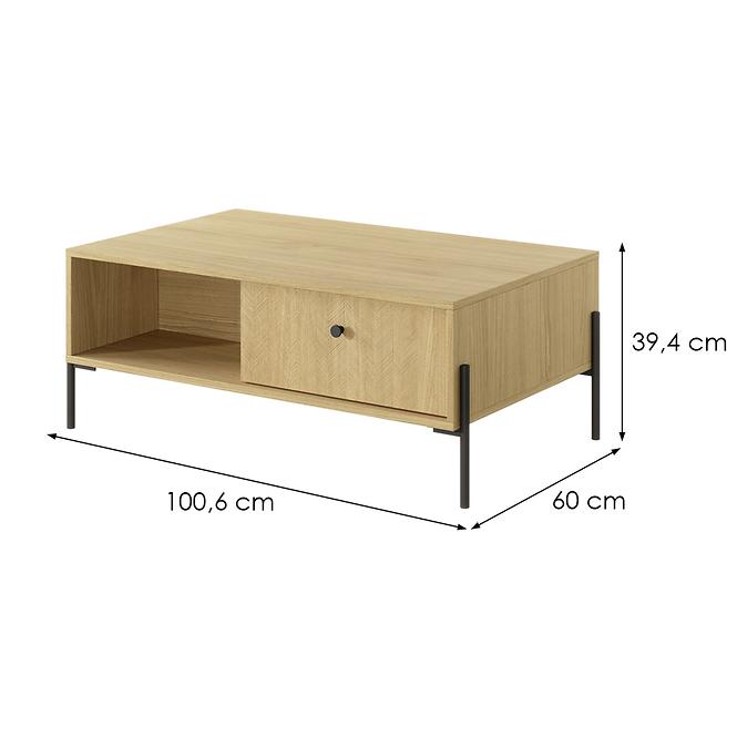 Dohányzóasztal SCANDI  scandi tölgy/scandi fenyő,5