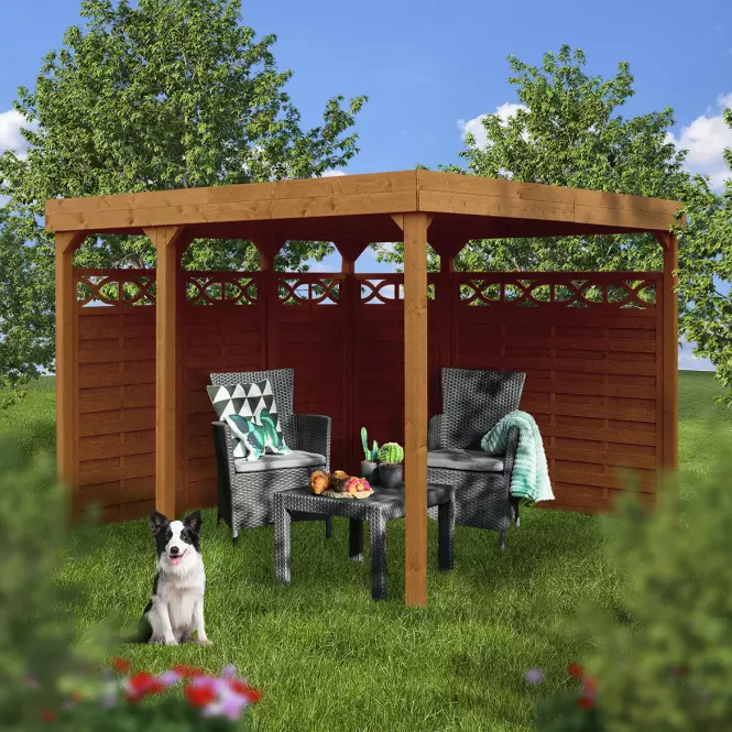 Pavilon Nova 313x306x232 cm barna,3