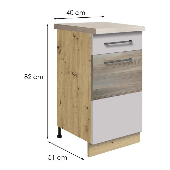 Konyhaszekrény  2d latte wood