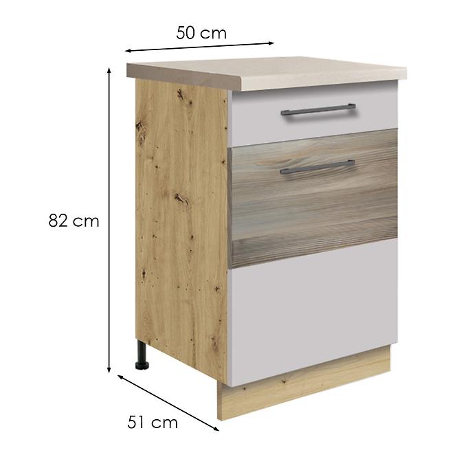 Konyhaszekrény  4d latte wood