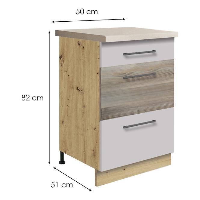 Konyhaszekrény  9d latte wood,2