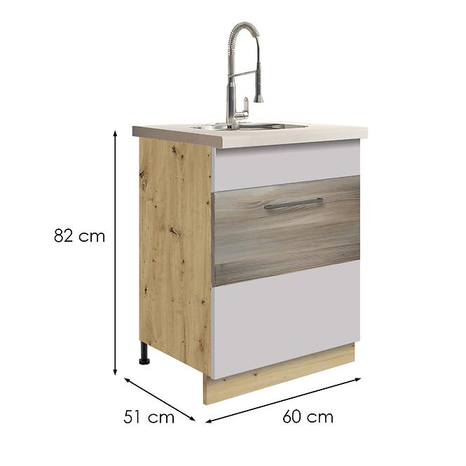 Konyhaszekrény  11d latte wood