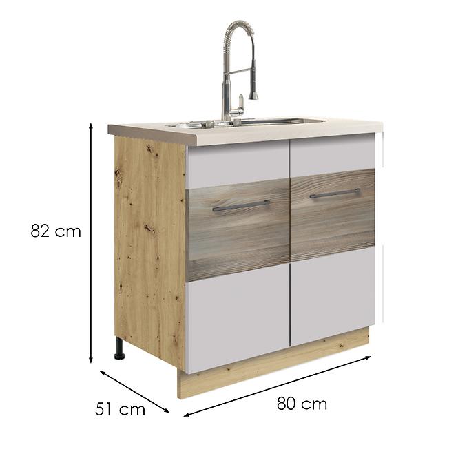 Konyhaszekrény  12d latte wood