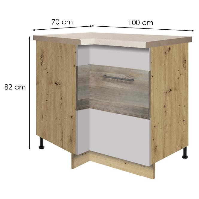 Konyhaszekrény  14d p latte wood