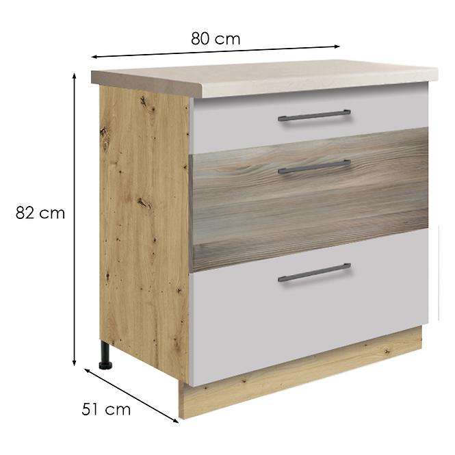 Konyhaszekrény  22d latte wood