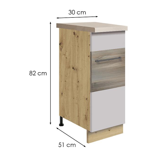 Konyhaszekrény  26d latte wood cargo