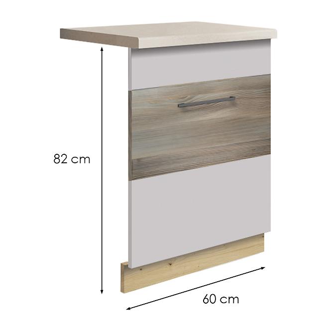 Konyhaszekrény  zm60 latte wood