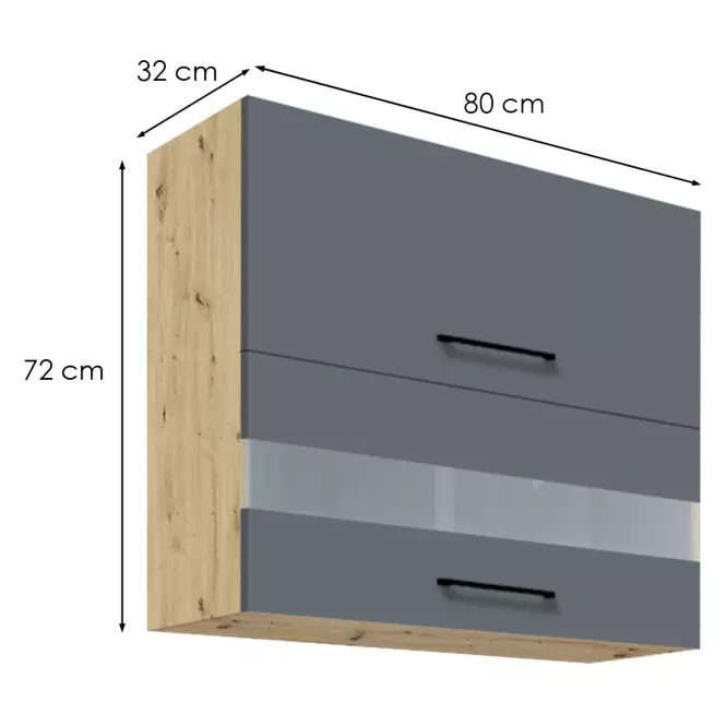 Konyhaszekrény  Infinity 41G GREY,2