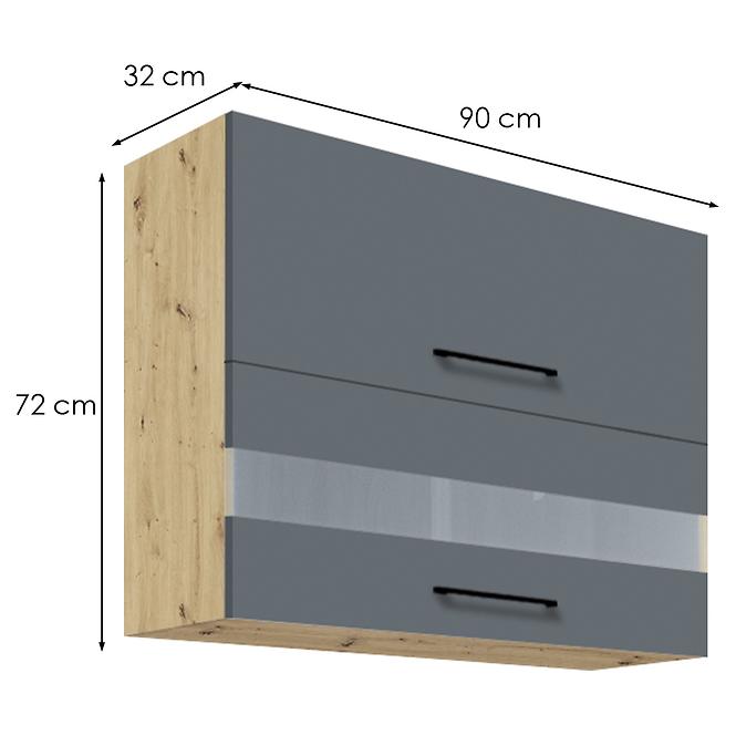 Konyhaszekrény  Infinity 42G GREY