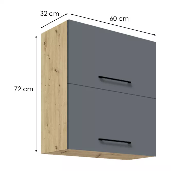 Konyhaszekrény Infinity 47G GREY