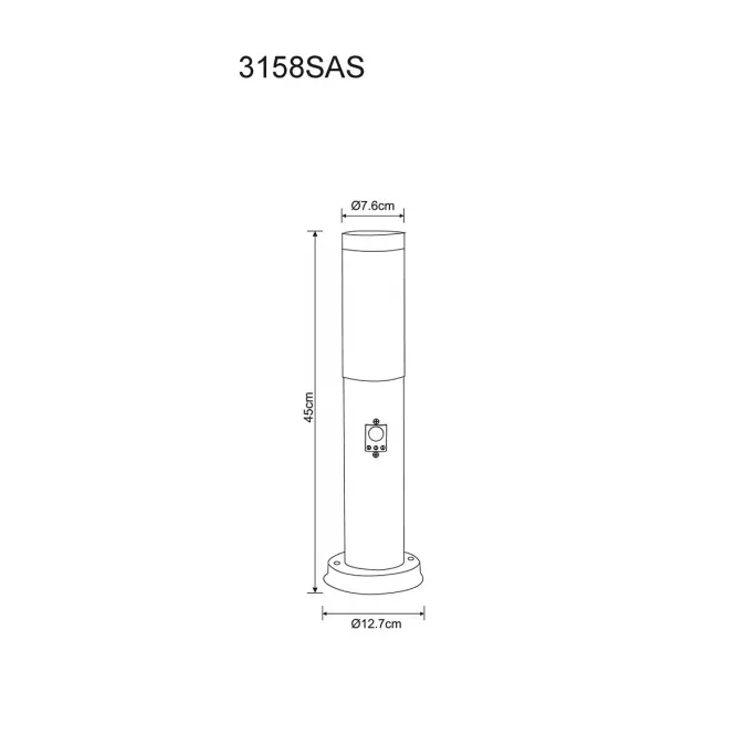 Lámpa Boston 3158SAS 15W Antracit S LS1