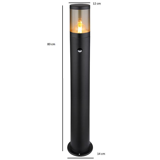 Lámpa Xeloo 32016BSS 60W Fekete S LS1