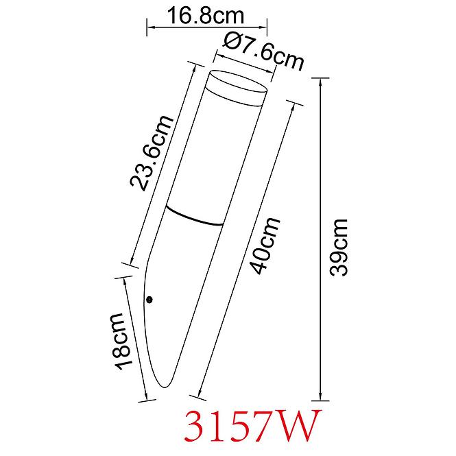 Fali lámpa Boston 3157W 23W Wood K1