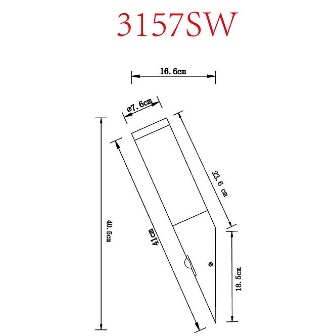 Fali lámpa Boston 3157SW 15W Wood S K1