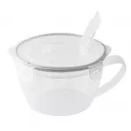 Qlook kerek tartály fogantyúval 0,9 l