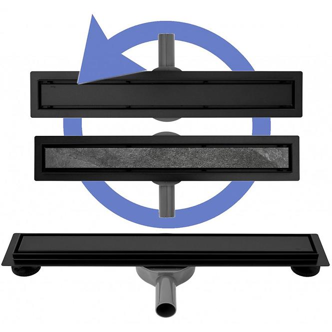 Lineáris kiáramlás Rea Neo&Pure Pro fekete 800,10
