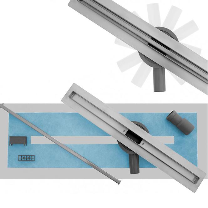 Lineáris kiáramlás Rea G8749 Neo Slim Pro 500 csiszolt acél