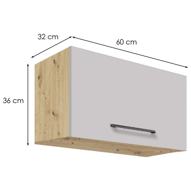 Konyhaszekrény  36g latte wood,2