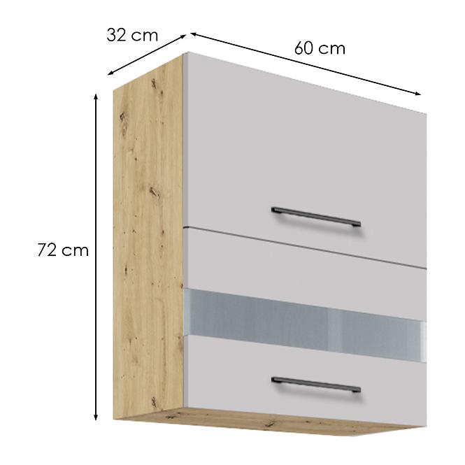 Konyhaszekrény  40g latte wood,2