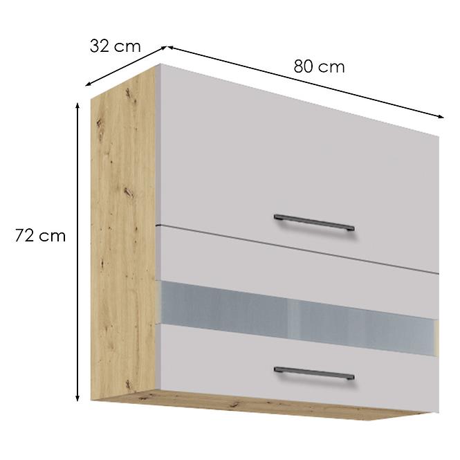Konyhaszekrény  41g latte wood