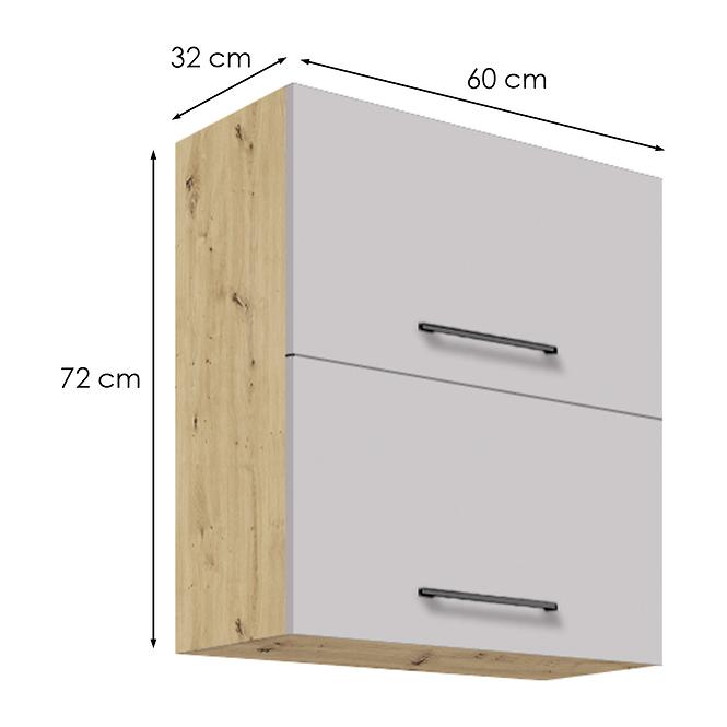 Konyhaszekrény  47g latte wood,2