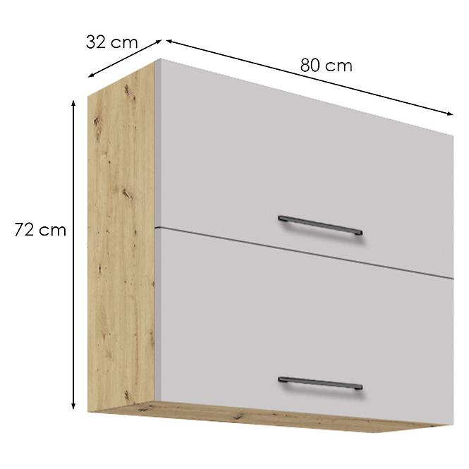 Konyhaszekrény  48g latte wood