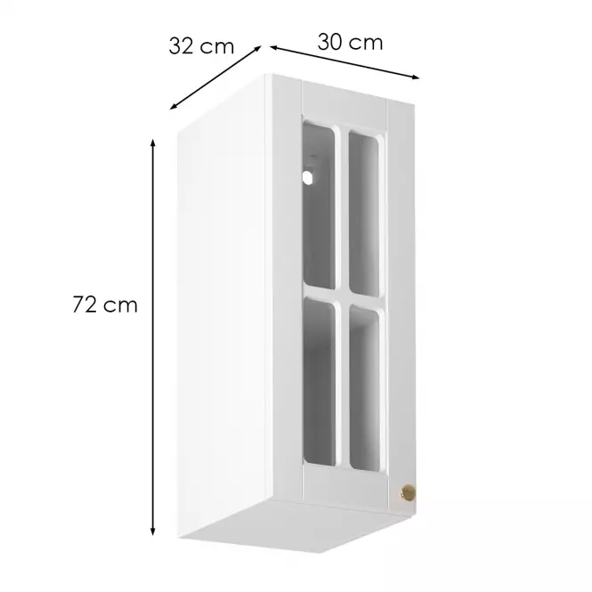 Konyhaszekrény linea g30s white