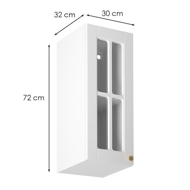 Konyhaszekrény linea g30s white