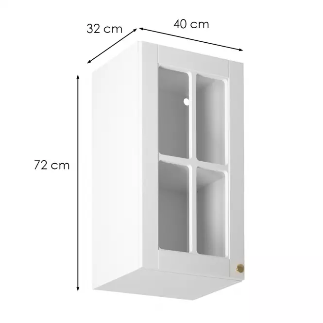 Konyhaszekrény linea g40s white