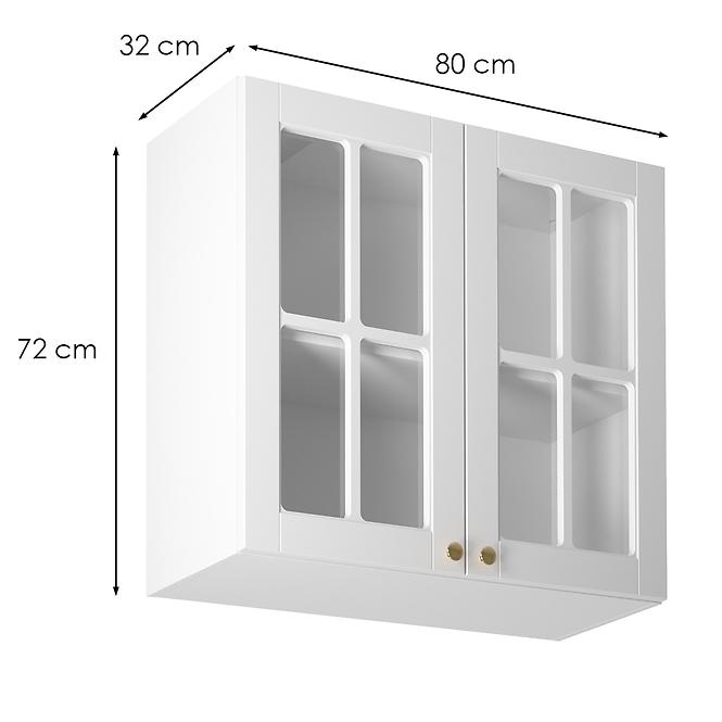 Konyhaszekrény linea g80s white