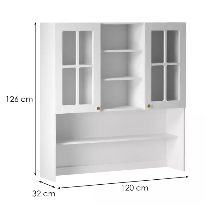 Konyhaszekrény linea k120 white
