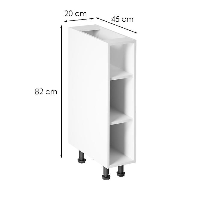 Konyhaszekrény linea  d20p white