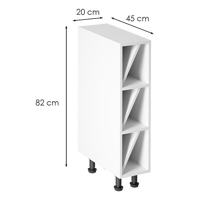 Konyhaszekrény linea  d20w white