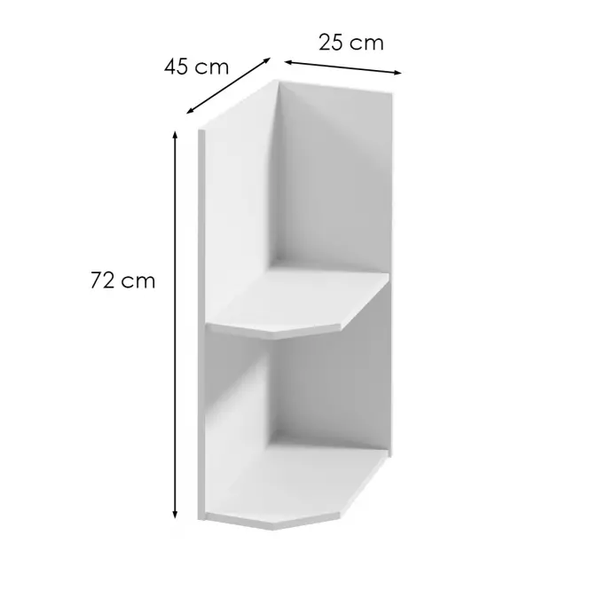 Konyhaszekrény linea  d25pz jobb white,3