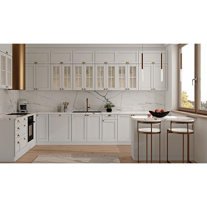 Konyhaszekrény linea  d25pz jobb white