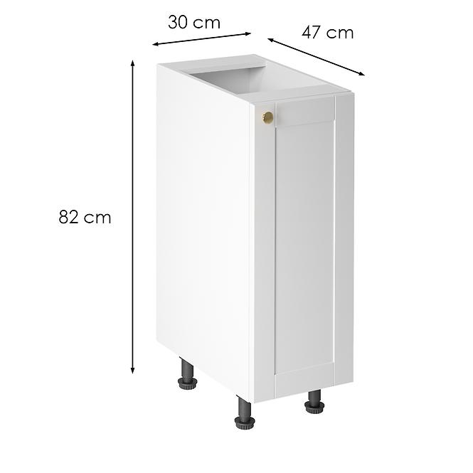 Konyhaszekrény linea  d30 white