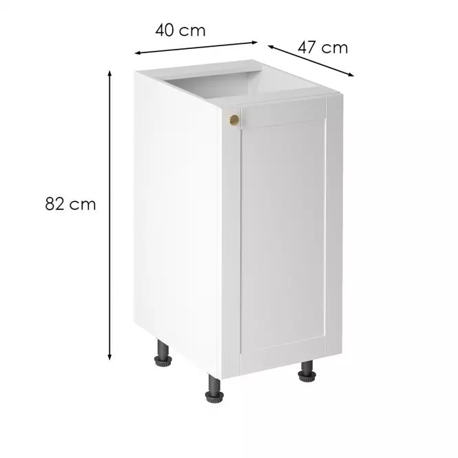 Konyhaszekrény linea  d40 white