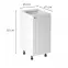 Konyhaszekrény linea  d40 white,3