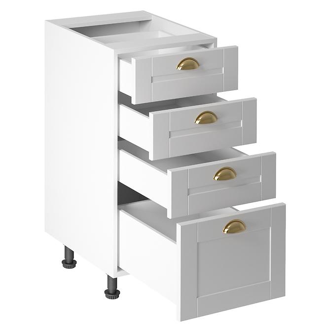 Konyhaszekrény linea  d40s4 white