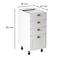 Konyhaszekrény linea  d40s4 white,3