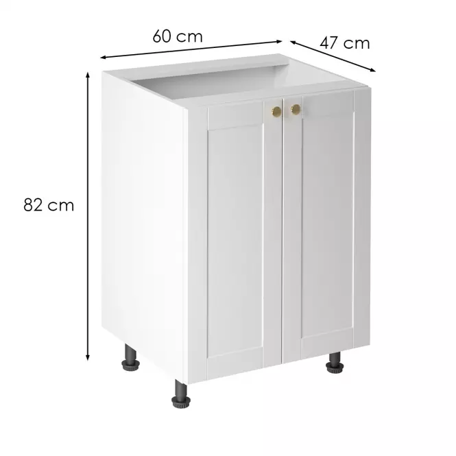 Konyhaszekrény linea  d60 white