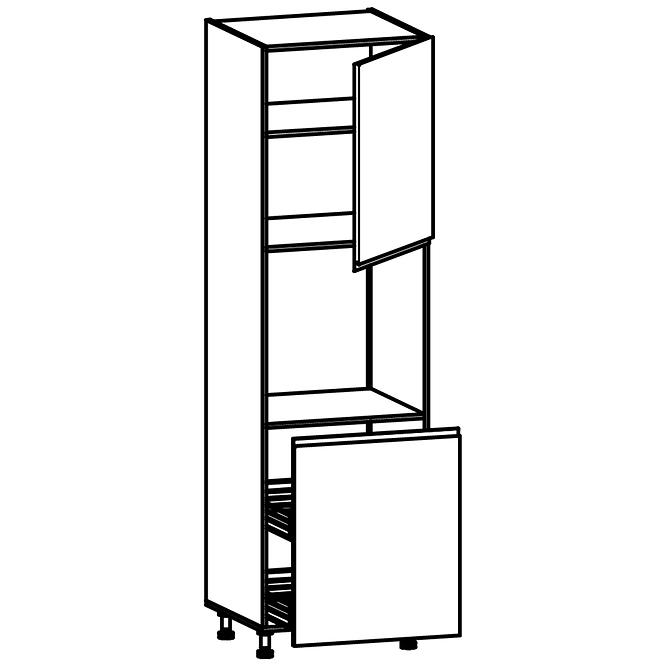 Konyhaszekrény linea  d60p white