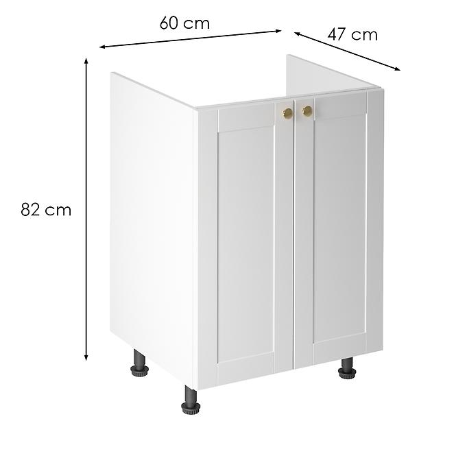 Konyhaszekrény linea  d60z white