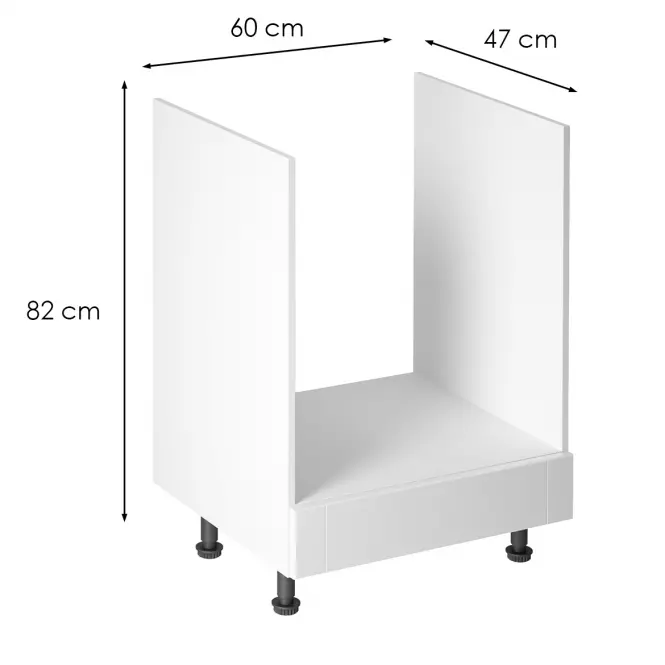 Konyhaszekrény linea  d60zk white