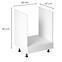 Konyhaszekrény linea  d60zk white,3