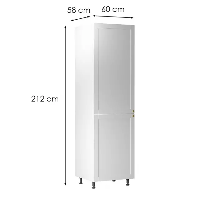 Konyhaszekrény linea  d60zl white