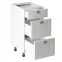 Konyhaszekrény linea d40s3 white,2