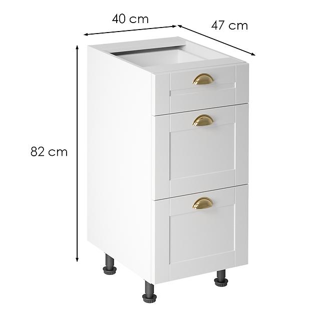 Konyhaszekrény linea d40s3 white