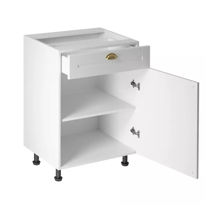 Konyhaszekrény linea  d60s1 white