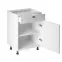 Konyhaszekrény linea  d60s1 white,2